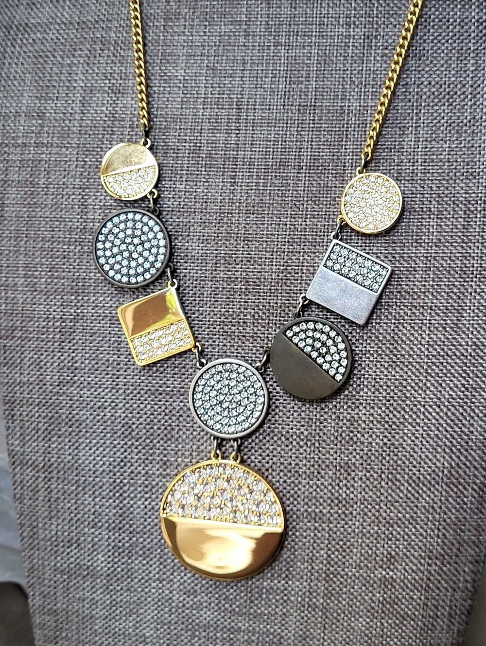 Touchstone Crystal By Swarovski Halftime Necklace